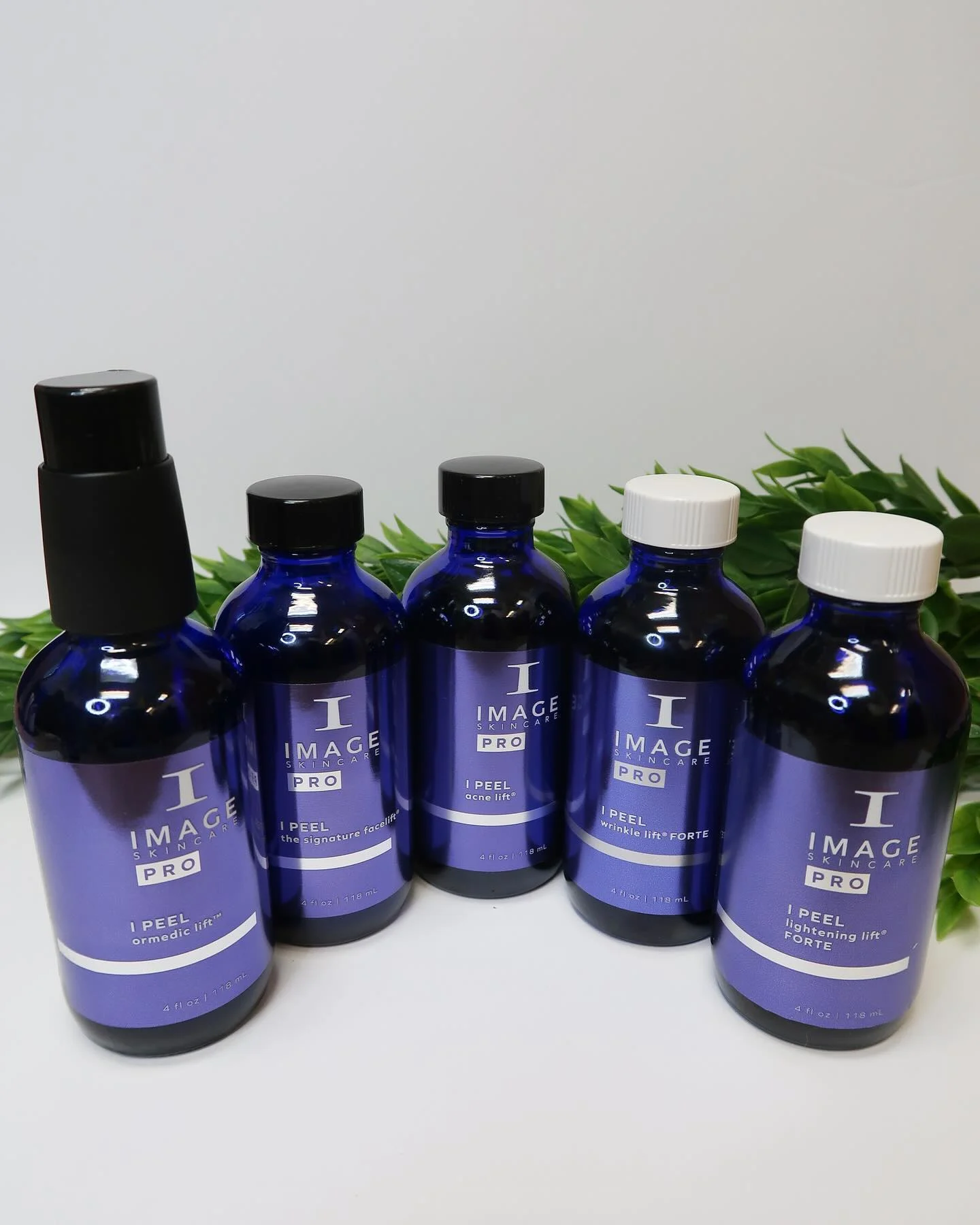 Professional peel products used during the Pumpkin Peel