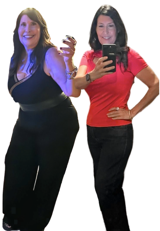 Weight loss transformation before and after with Semaglutide treatment