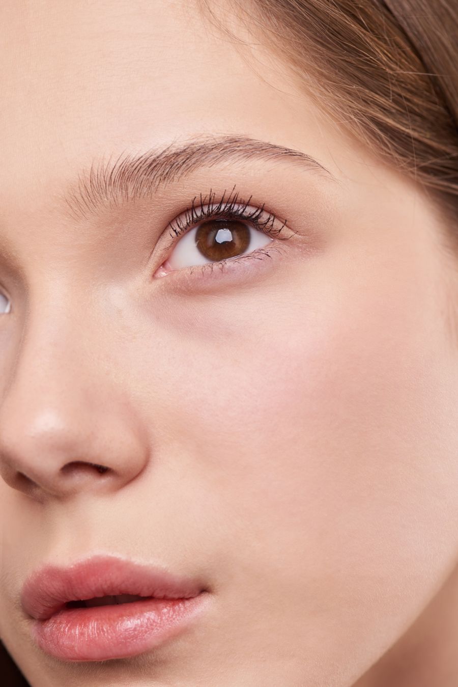 Close-up portrait highlighting the forehead and eyebrows